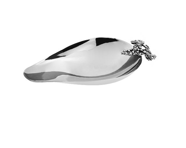 Sugar scoop silver with grapes