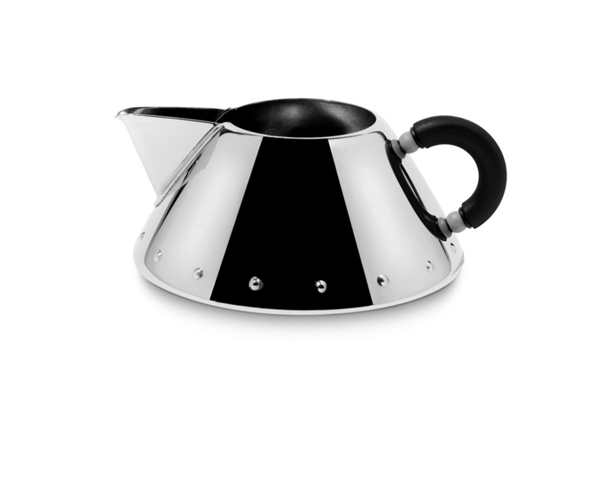 Cremiera 9096 Acciaio Con Manico Nero Alessi 134118 9029096b