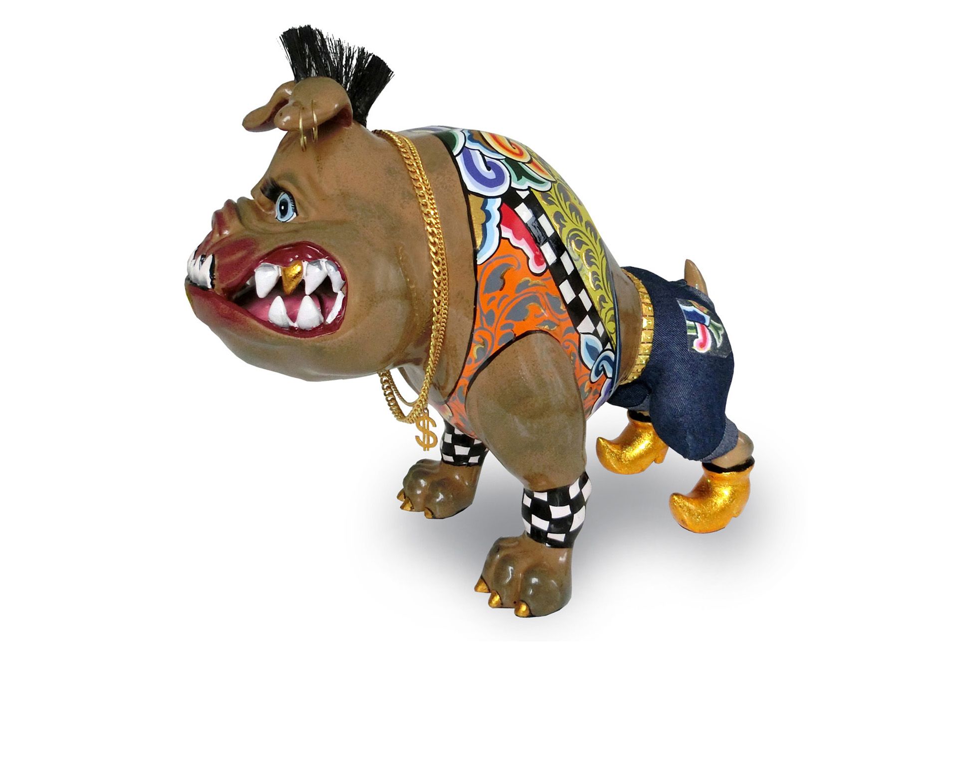 Bulldog Dozer L Hand Painted Toms Drag 186406 753td4587