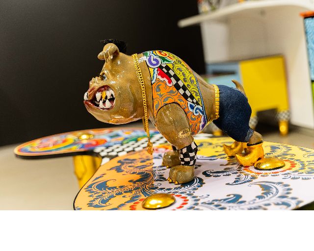 Bulldog Dozer L Hand Painted Toms Drag 186406 753td4587