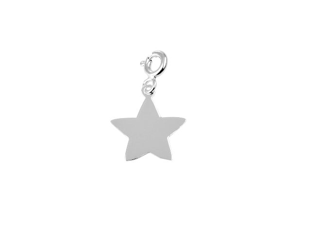 Pendant star silver