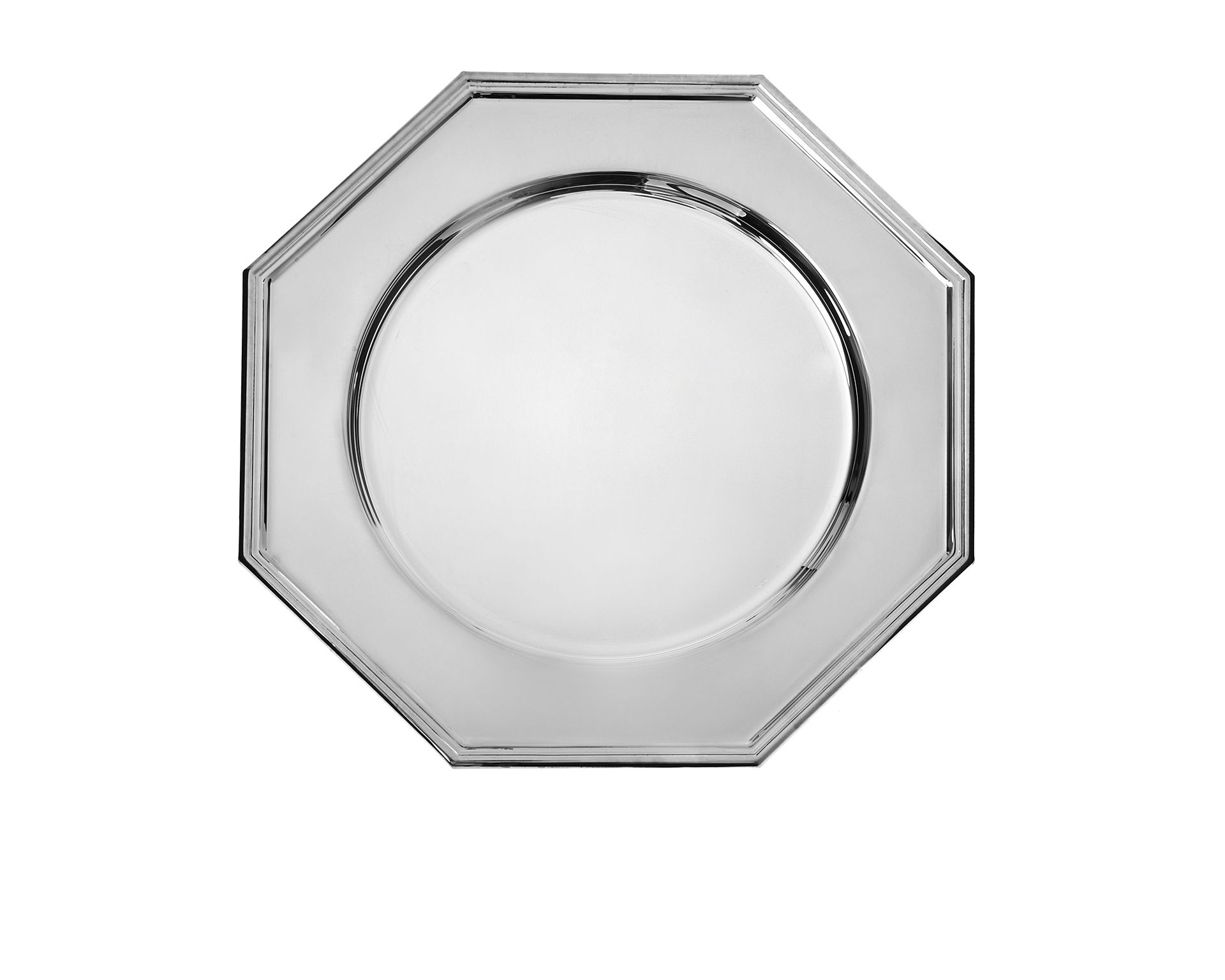 Sottopiatto Silver Plated In Stile Ottagonale Selezione Zanolli