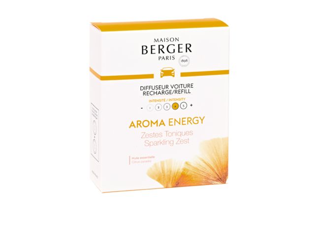 Ricarica diffusore auto aroma energy alla fragranza zestes toniques