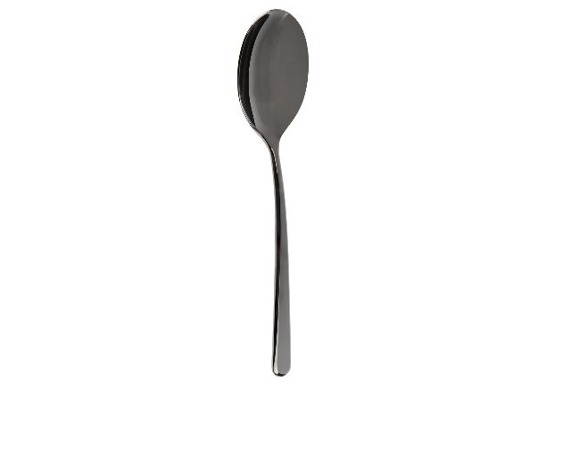 Cucchiaio tavola linear black acciaio