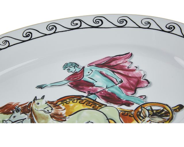 Oval Tray Il Viaggio Di Nettuno Porcelain Chariot White Richard Ginori 161770 F00400vs1300340b38