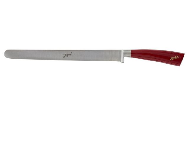 Coltello salato elegance acciaio con manico rosso