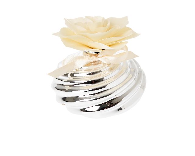 Flower diffuser porcelain and ivory wood
