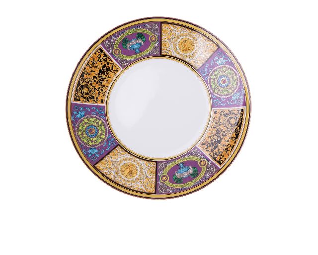 Dinner plate barocco mosaic porcelain