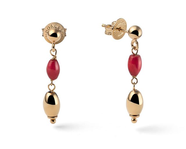 Earrings boule silver
