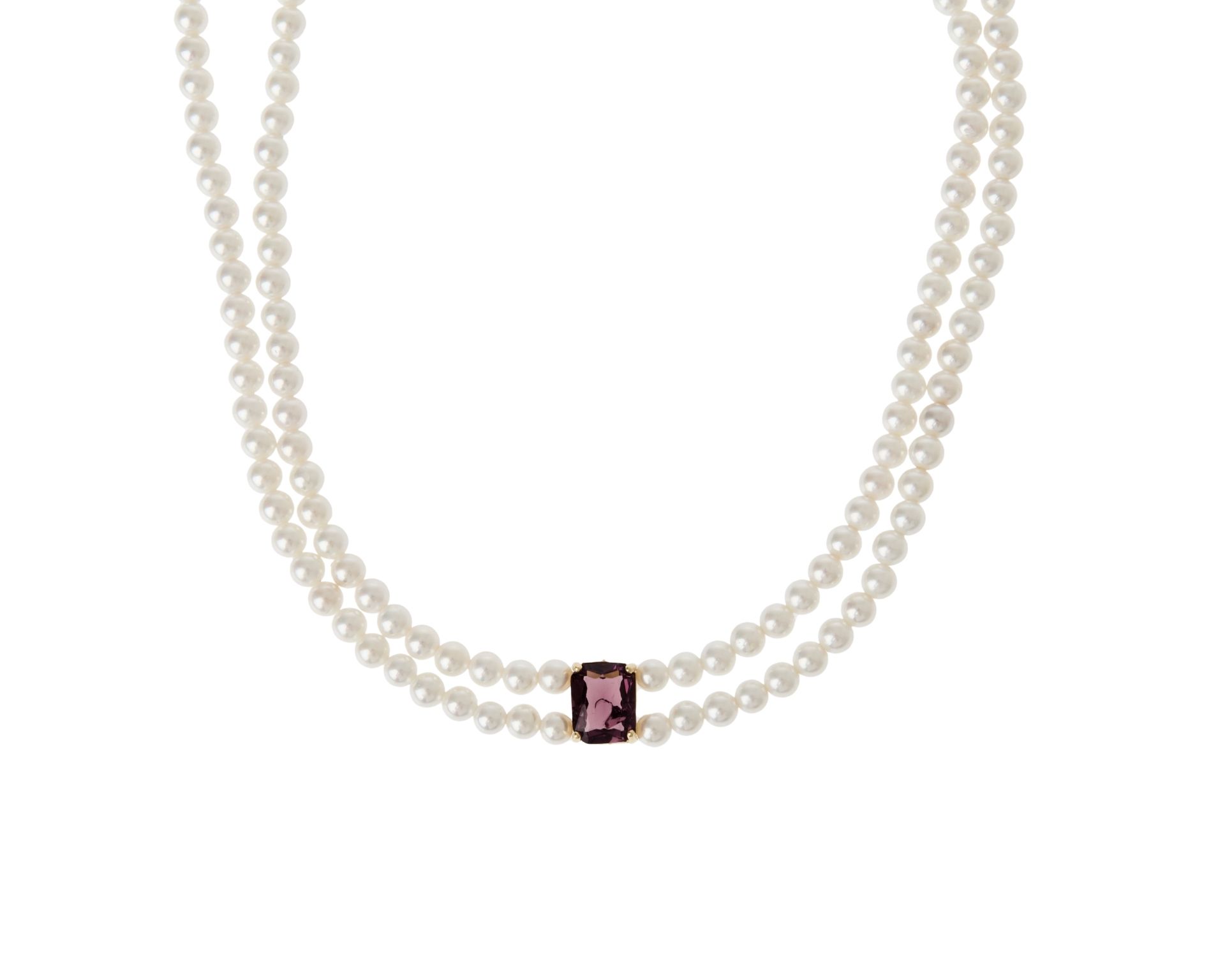 Collana Argento Con Perle Di Fiume E Cristallo Vinaccia Selezione Zanolli 185418 726cl2762