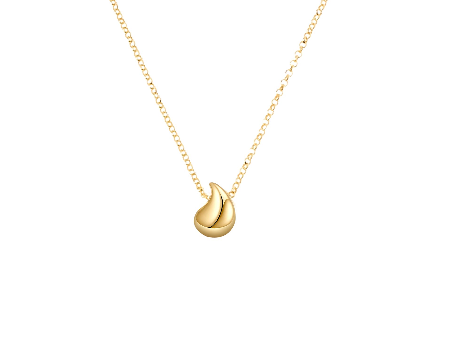Collana Argento Dorato Con Pendente Goccia Selezione Zanolli 185875 611cl00391