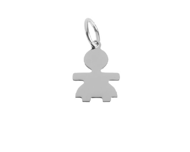 Pendant girl silver