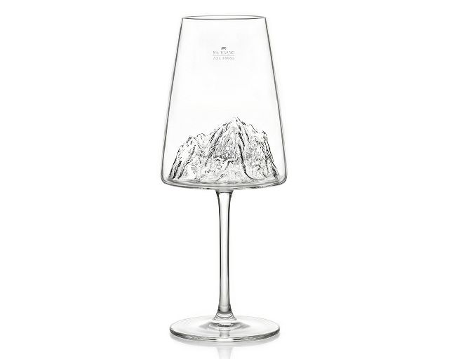 Calice vino topographic monte bianco