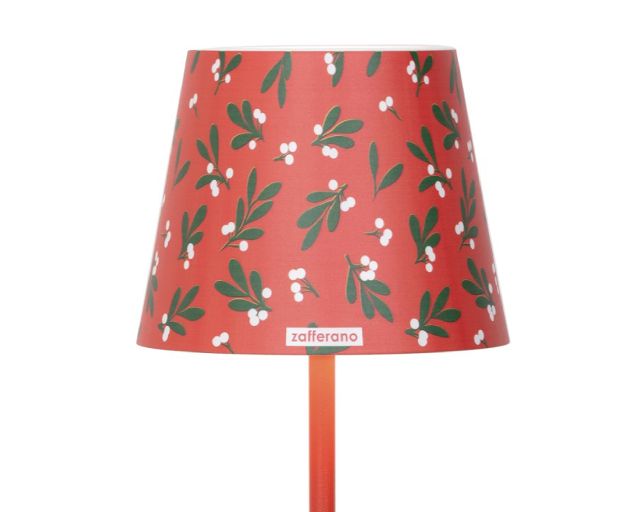Cover per poldina decoro vischio rosso
