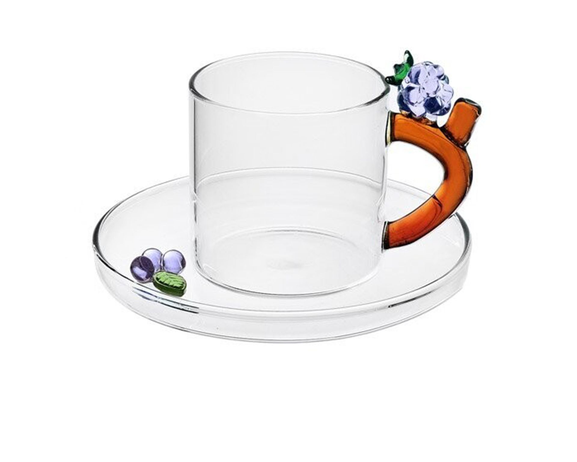 Coffee Cup Fruits E Flowers Raspberry Ichendorf
