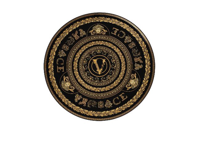 Charger plate virtus gala porcelain black