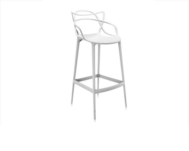 Sgabello masters bianco