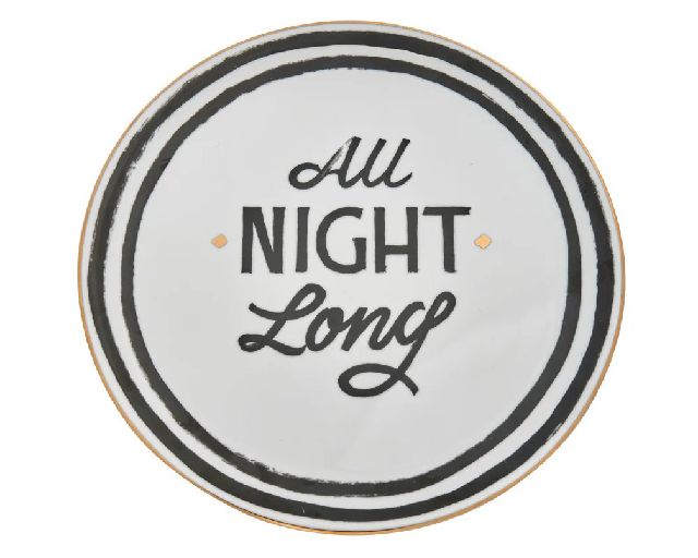 Pizza plate the club porcelain all night