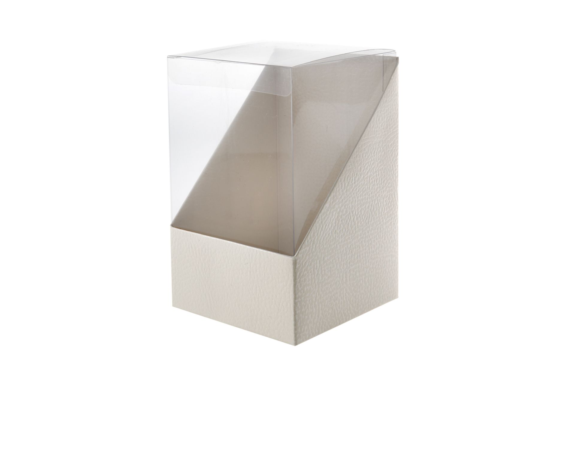 Scatola Per Bomboniera Duo Pelle Bianco 11 X 11 X H165 Selezione Zanolli