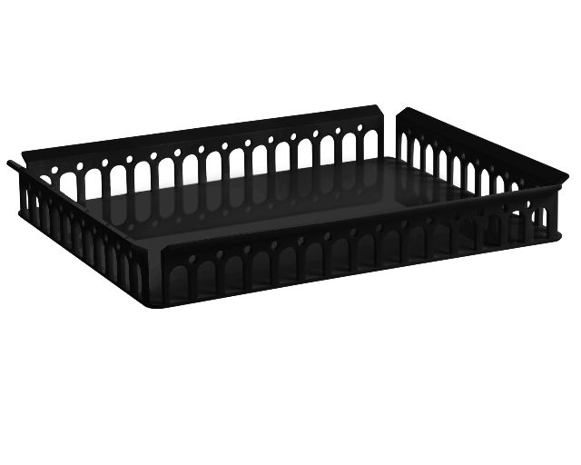 Tray piazza black