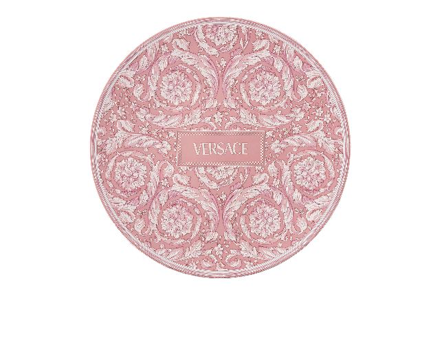 Serving plate barocco rose porcelain
