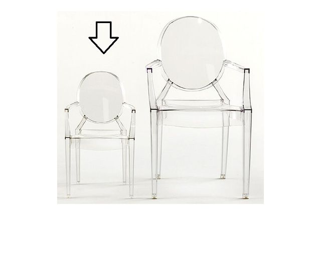 Sedia Lou Lou Ghost Azzurro Principe Kartell