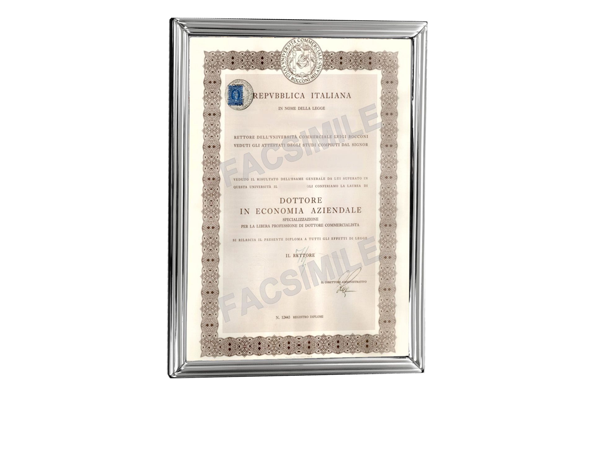 Picture Frame Graduation Silver Selezione Zanolli