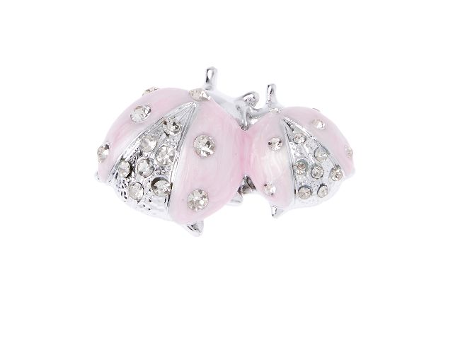 Ladybugs Pink With Crystals Selezione Zanolli 171005 592215403rs