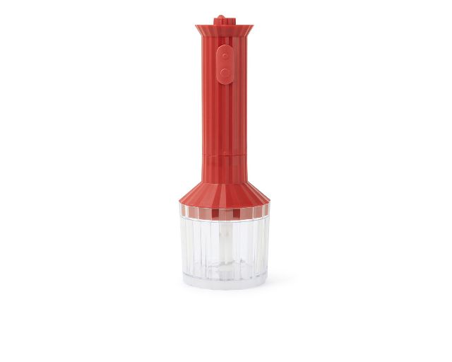 Set Frullatore Plisse Rosso Con Frusta E Tritatutto 4 Pezzi Alessi 166224 902mdl10sr