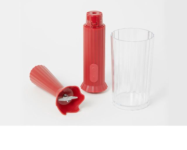Set Frullatore Plisse Rosso Con Frusta E Tritatutto 4 Pezzi Alessi 166224 902mdl10sr