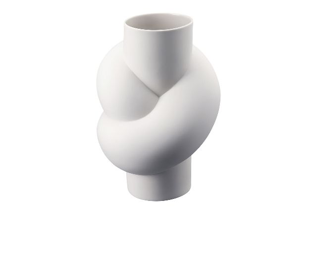 Vase node porcelain white