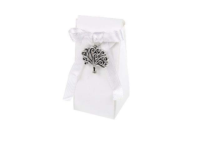 Pendant tree of life with crystal, box and sugared almonds