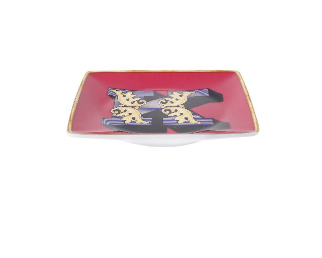 Piattino Holiday Alphabet Porcellana Lettera K Versace 166716 I1194040369115253