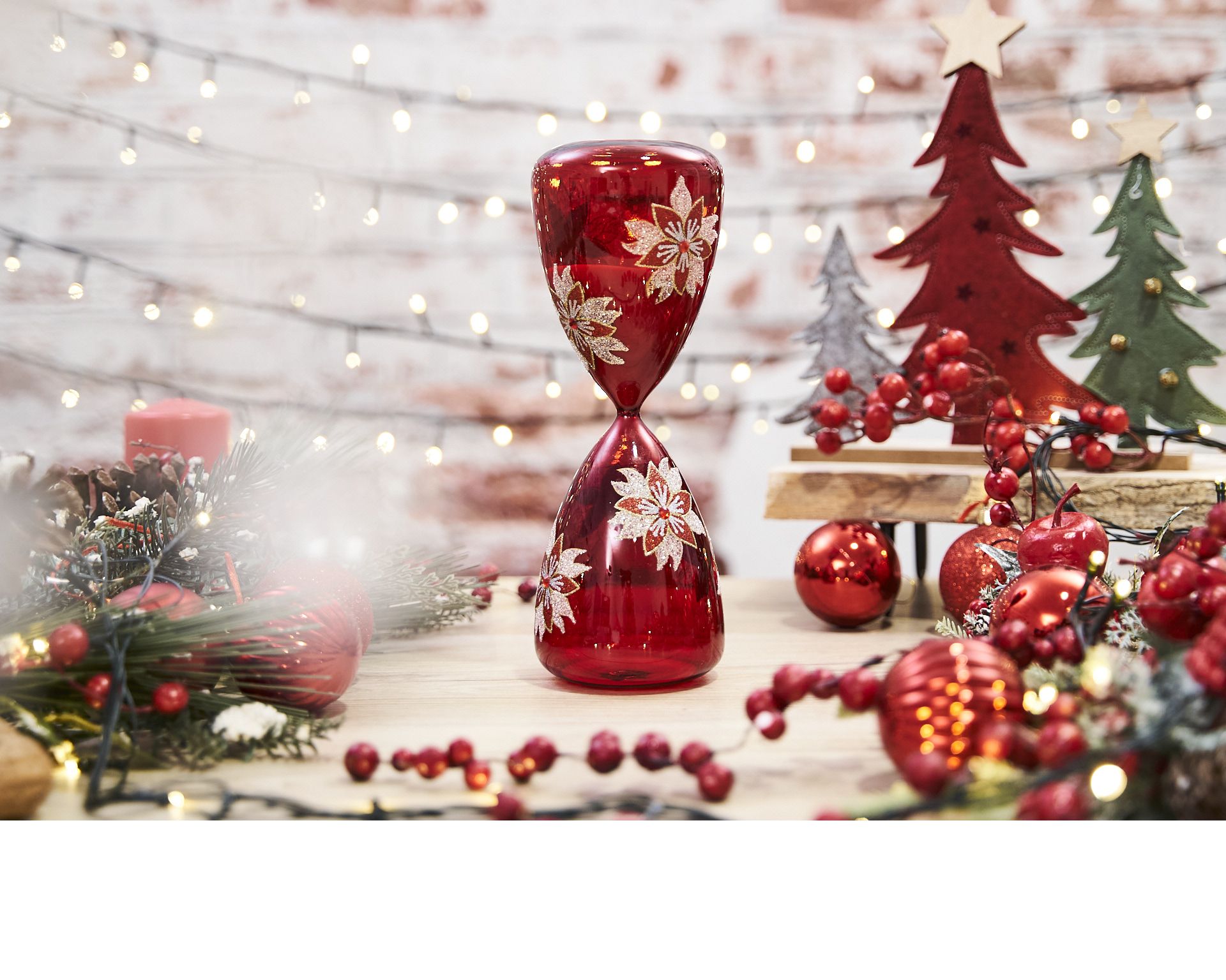 Idea Regalo Natale Clessidra Natale Rossa Selezione Zanolli 184067 592n862601