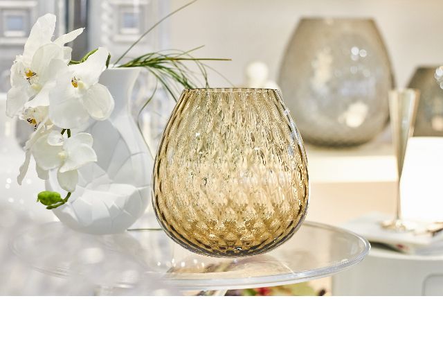 Vaso Portacandela Macrame Xl Vetro Di Murano Color Marrone Nasonmoretti 174259 843macramexlmb