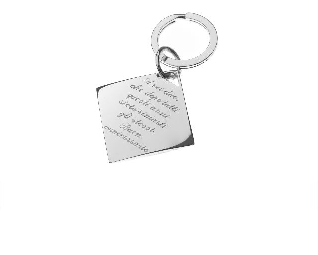 Keychain Diamond Silver Plated Selezione Zanolli
