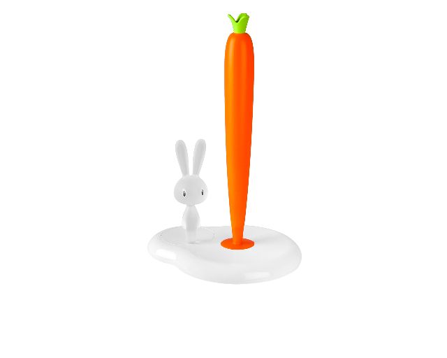 Portarotolo cucina bunny & carrot bianco