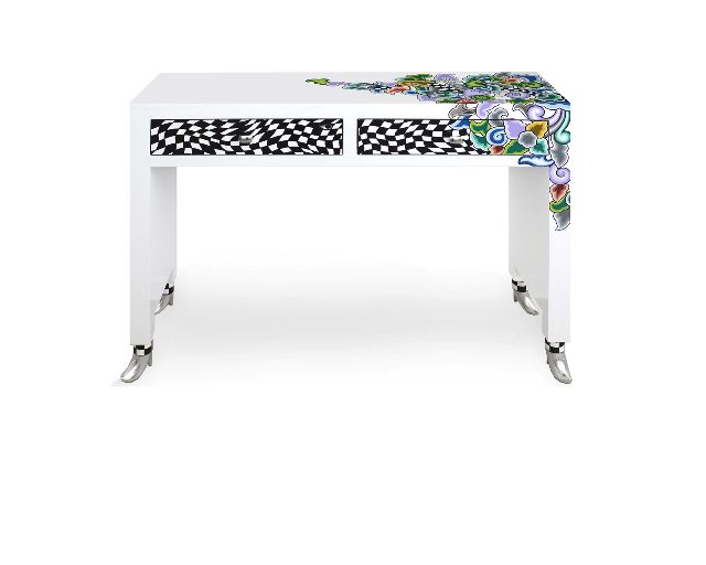 Console table dipinta a mano