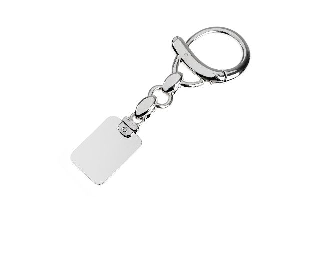 Portachiavi Argento Con Piastrina E Moschettone Selezione Zanolli 131549 834pc446