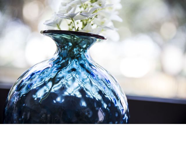 Vase Monofiore Balloton Murano Glass Horizon With Red Ring Venini 154283 93110014ozrv