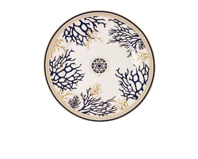 Dessert plate corallo porcelain