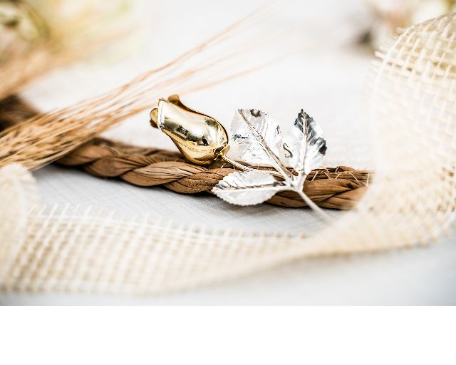 Rose Silver Plated Gold Enamel Bud With Essence And Box Selezione Zanolli 166434 589r46621pcshx