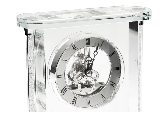 Orologio Da Tavolo Cristallo Con Movimento A Vista Ottaviani