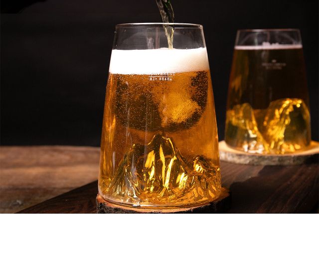 Long Drink Glass Topographic Everest Alaskan Maker 189446 200vde