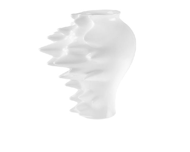 Vase fast porcelain white
