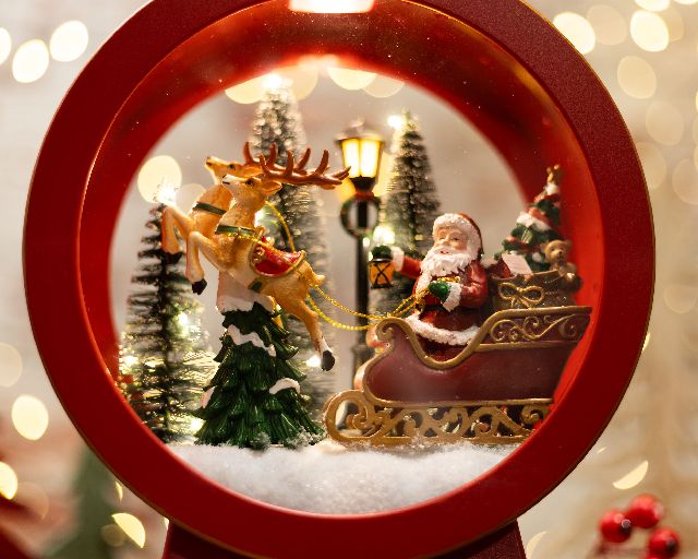 Idea Regalo Natale Lanterna Slitta Rossa Selezione Zanolli 190386 592ntn50110