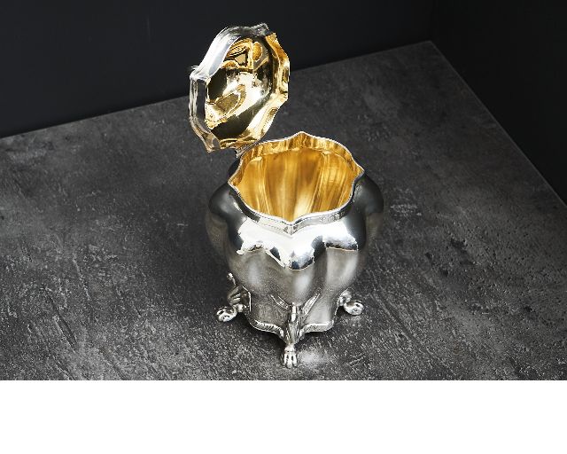 Scatola Da The Argento In Stile Settecento Usato Ricondizionato Zanolli Vintage 186997 Us0007530