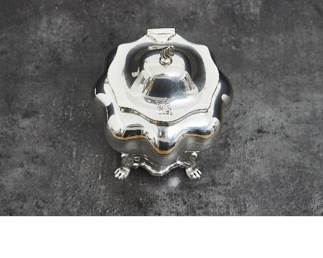 Scatola Da The Argento In Stile Settecento Usato Ricondizionato Zanolli Vintage 186997 Us0007530