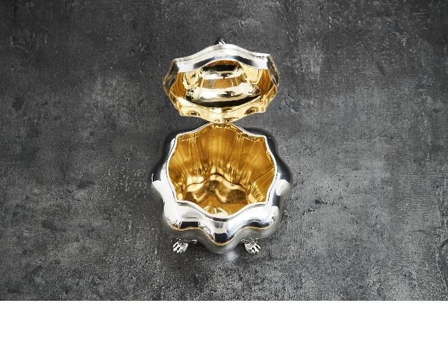 Scatola Da The Argento In Stile Settecento Usato Ricondizionato Zanolli Vintage 186997 Us0007530