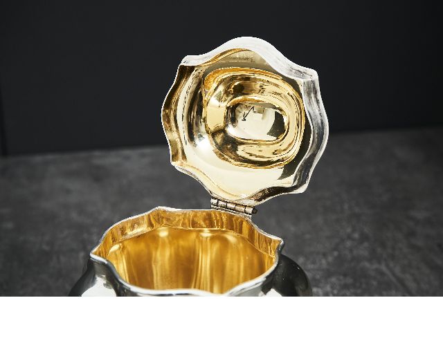 Scatola Da The Argento In Stile Settecento Usato Ricondizionato Zanolli Vintage 186997 Us0007530